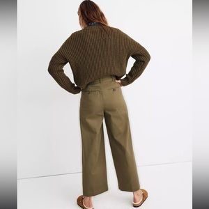 Madewell Mustard Wide Leg Pants